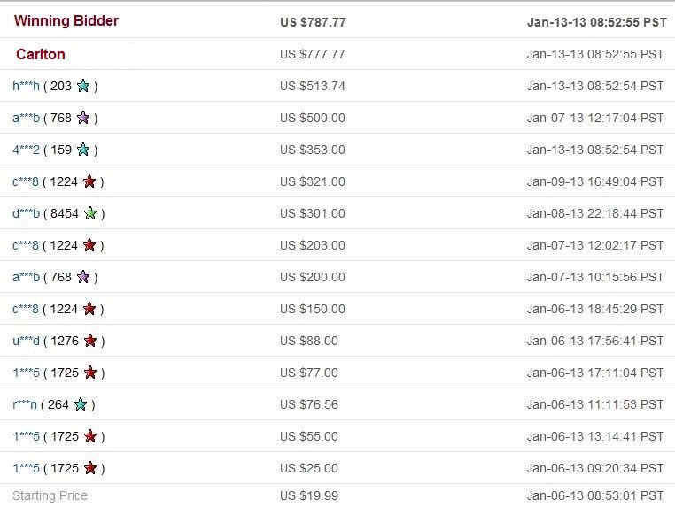 Bid History Carlton.jpg (87581 bytes)